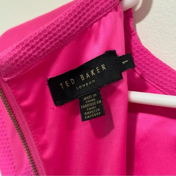 Ted Baker Hot Pink Cocktail Dress - Picture 7 of 9
